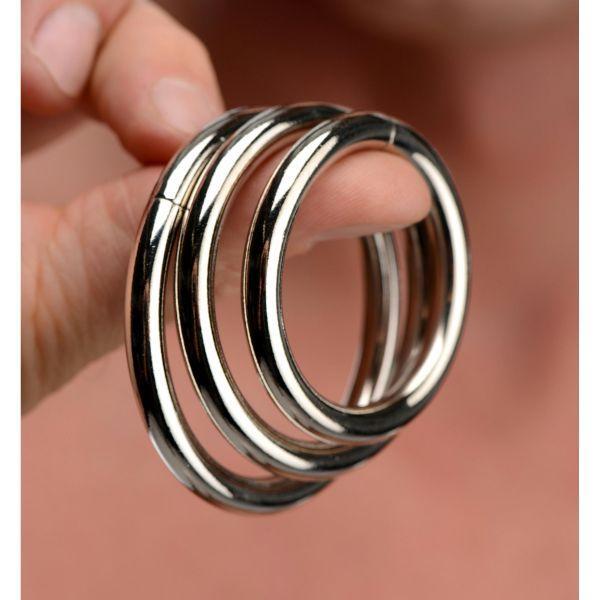 Trine Steel Ring Collection - Sex Toys