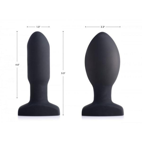 Worlds First Remote Control Inflatable 10X Vibrating Missile Silicone Anal Plug - Sex Toys