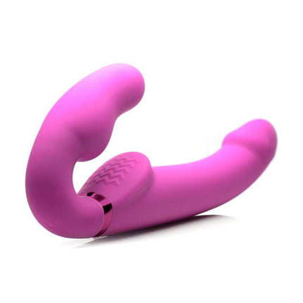 Remote Control Inflatable Vibrating Ergo Fit Strapless Strap-On - Sex Toys