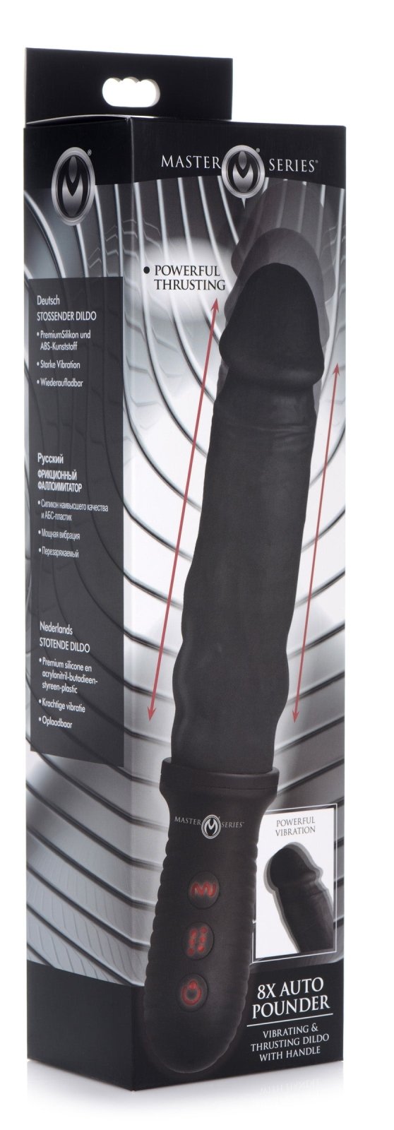 8X Auto Pounder Vibrating and Thrusting Dildo with Handle | KinkStore Kink Store 8X Auto Pounder Vibrating and Thrusting Dildo with Handle | KinkStore Kink Store