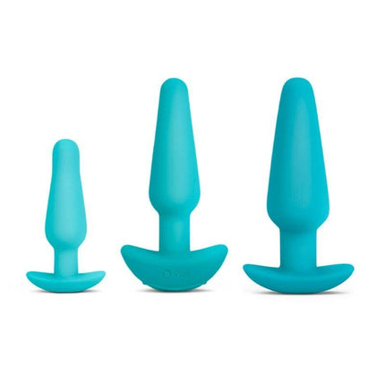 b-Vibe 7-Piece Anal Training & Education Set Teal - Sex Toys