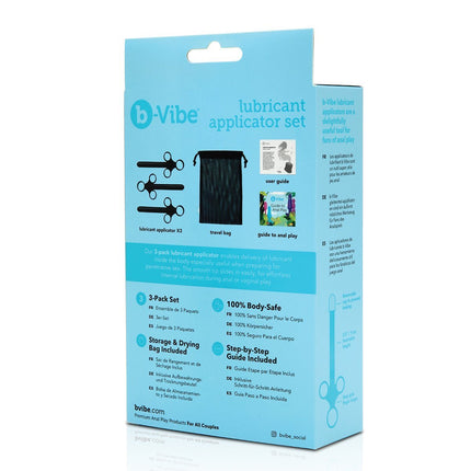 b-vibe Lubrication Applicator Set 3-Pack - Sex Toys