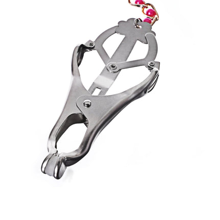 Clover Clamps with Red Ball Chain By Kink - BDSM Toys