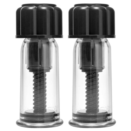 Black Maxxx Powerful Twist Nipple Stimulators - BDSM Toys