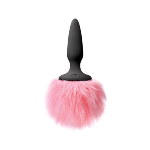 Bunny Tails Plug Mini Pink Fur - Sex Toys