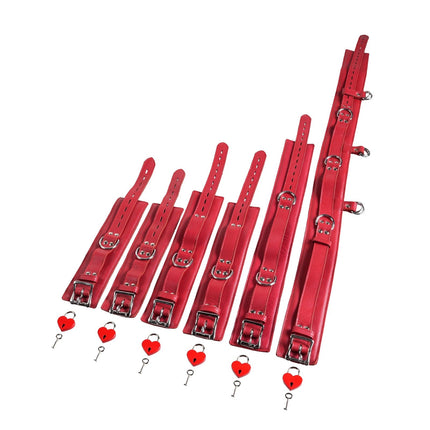 Dressed for Service Five Piece Leather Liverly by KINK - Bondage Toys