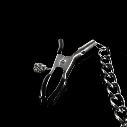 Collar to Nipple and Labia Clamps By Kink - BDSM Toys