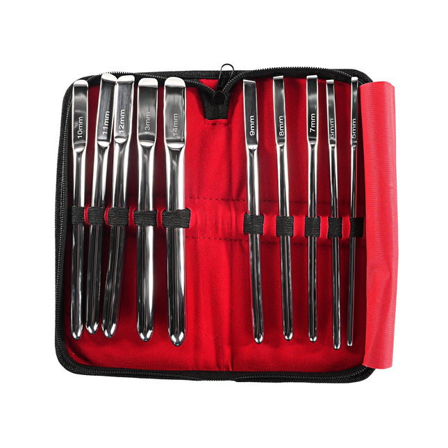 Urethral Sounding 10 Pieces Set By Kink - BDSM Toys