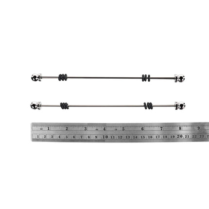 Long Strip Metal Nipple Clamps By Kink - BDSM Toys