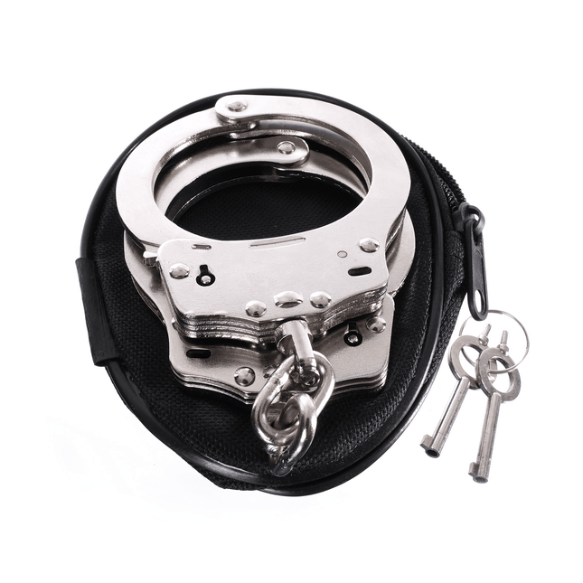 Police-Style Metal Handcuffs By Kink - Bondage Toys