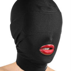 Disguise Open Mouth Hood with Padded Blindfold - BDSM Toys