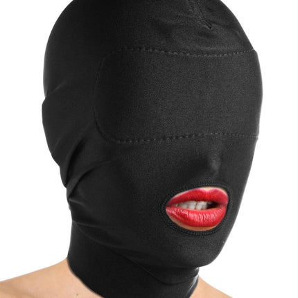Disguise Open Mouth Hood with Padded Blindfold - BDSM Toys