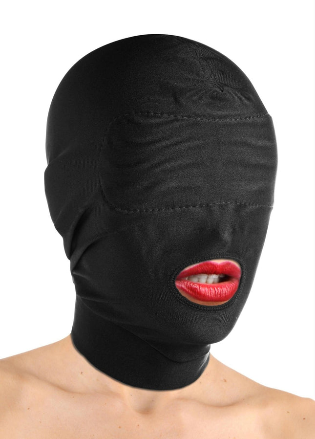 Disguise Open Mouth Hood with Padded Blindfold - BDSM Toys