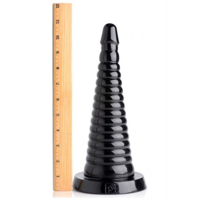Giant Ribbed Anal Cone - Sex Toys