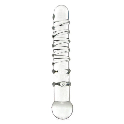 Glas 7 in. Callisto Clear Glass Dildo - Sex Toys