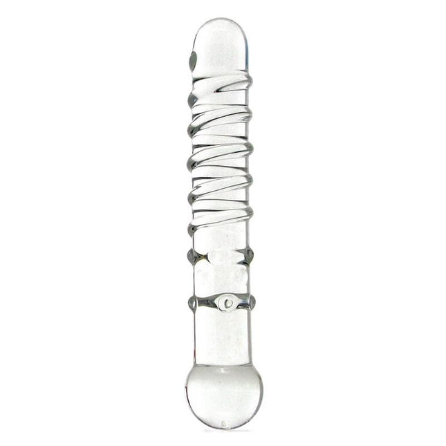 Glas 7 in. Callisto Clear Glass Dildo - Sex Toys