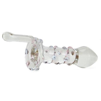 Candy Land Juicer Rotating Glass Dildo - Sex Toys