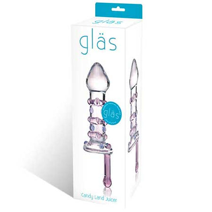 Candy Land Juicer Rotating Glass Dildo - Sex Toys