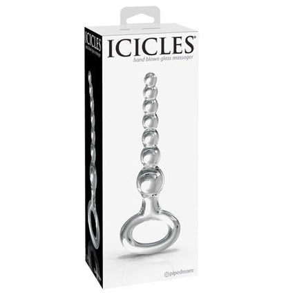 Pipedream Icicles No. 67 Beaded Glass Massager Clear - Sex Toys