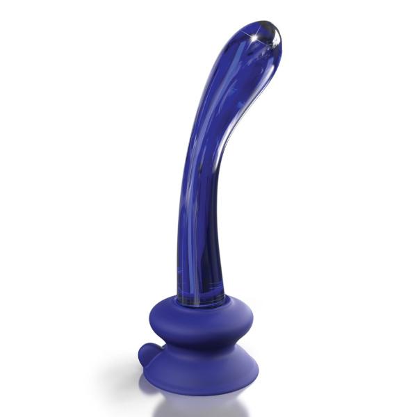Pipedream Icicles No. 89 Curved Glass G-Spot Massager With Suction Cup Blue - Sex Toys