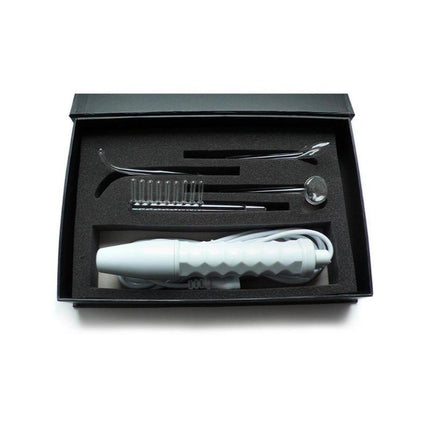 KinkLab Neon Wand Electrosex Kit ( White handle/Purple Elec) - Electro Toys