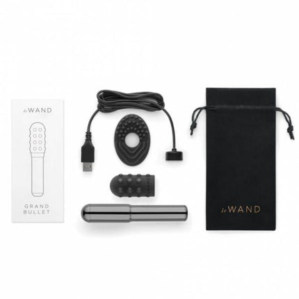 Le Wand Grand Bullet Rechargeable Vibrator - Black - Sex Toys