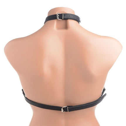 Leather Harness Bra - Bondage Toys