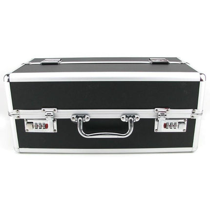 The Toy Chest Lockable Vibrator Case Large Black - Sex Toys
