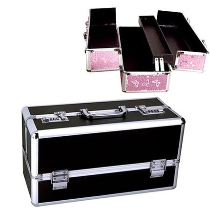 The Toy Chest Lockable Vibrator Case Large Black - Sex Toys