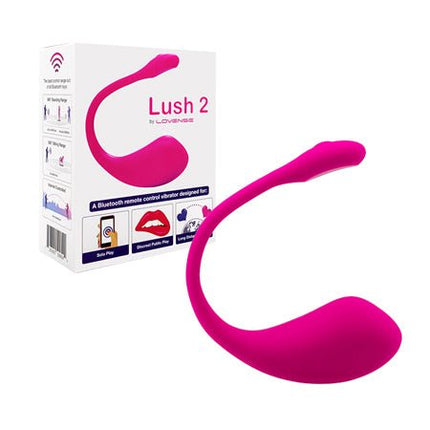 Lovense Lush 2 Bluetooth Remote-Controlled Egg Vibrator - Sex Toys