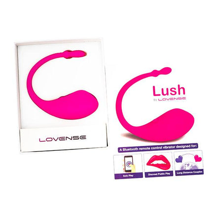 Lovense Lush Bluetooth Remote-Controlled Egg Vibrator - Sex Toys