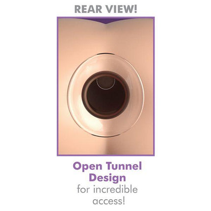 Pipedream Anal Fantasy Elite Collection Mega Anal Gaper Glass Tunnel Plug Clear - Sex Toys