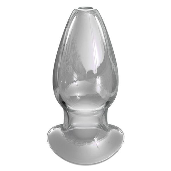 Pipedream Anal Fantasy Elite Collection Mega Anal Gaper Glass Tunnel Plug Clear - Sex Toys