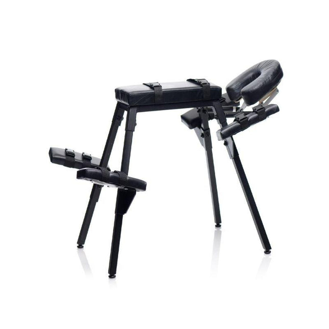 extreme bondage gear Obedience Extreme Sex Bench with Restraint Straps