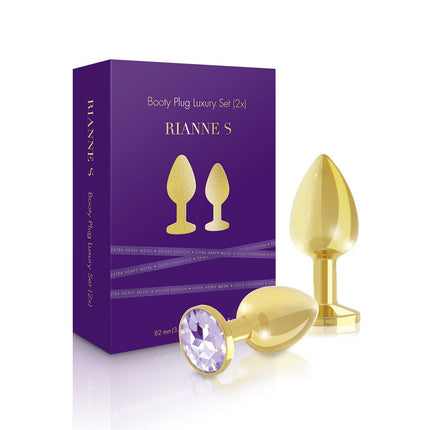 Rianne S Booty Plug Set 2-Pack - Gold - Sex Toys