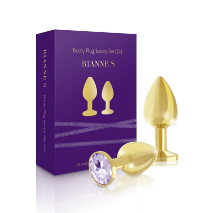 Rianne S Booty Plug Set 2-Pack - Gold - Sex Toys
