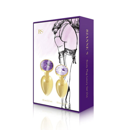 Rianne S Booty Plug Set 2-Pack - Gold - Sex Toys