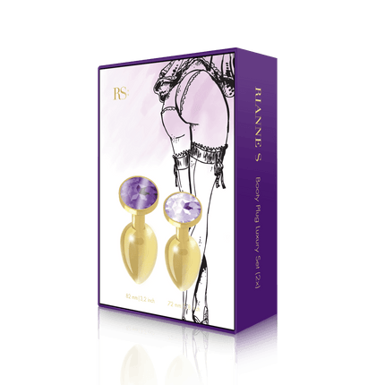Rianne S Booty Plug Set 2-Pack - Gold - Sex Toys