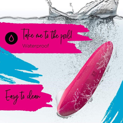 ROMP Shine Rechargeable Silicone Pleasure Air Clitoral Vibrator Pink - Sex Toys