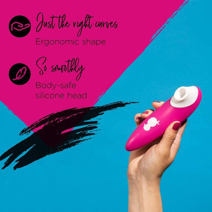 ROMP Shine Rechargeable Silicone Pleasure Air Clitoral Vibrator Pink - Sex Toys