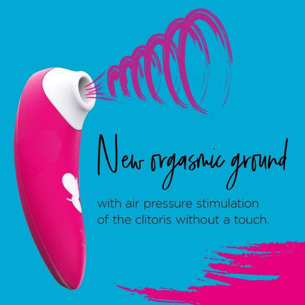 ROMP Shine Rechargeable Silicone Pleasure Air Clitoral Vibrator Pink - Sex Toys