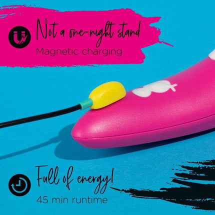 ROMP Shine Rechargeable Silicone Pleasure Air Clitoral Vibrator Pink - Sex Toys