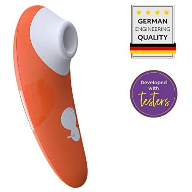 ROMP Switch Silicone Pleasure Air Clitoral Vibrator Orange - Sex Toys