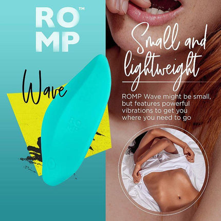 ROMP Wave Rechargeable Silicone Lay-On Vibrator Mint - Sex Toys