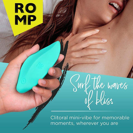 ROMP Wave Rechargeable Silicone Lay-On Vibrator Mint - Sex Toys