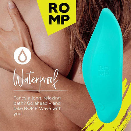 ROMP Wave Rechargeable Silicone Lay-On Vibrator Mint - Sex Toys