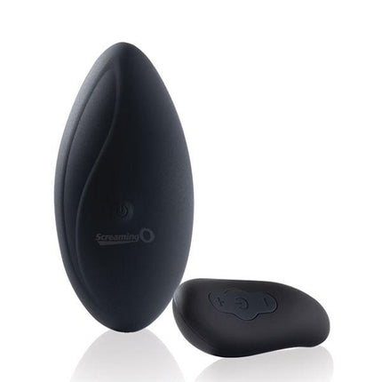 Screaming O Premium Ergonomic Remote Panty Set Black - Sex Toys