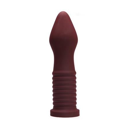 Tantus Fist Trainer Firm with Ridged Shaft - Oxblood - Sex Toys