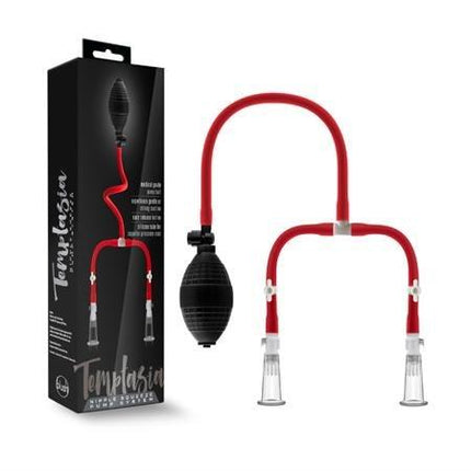 Blush Temptasia Nipple Squeeze Pump System - BDSM Toys