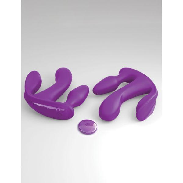 Threesome Total Ecstasy Dual Penetration Vibrator with Clit Stimulator | KinkStore Kink Store Threesome Total Ecstasy Dual Penetration Vibrator with Clit Stimulator | KinkStore Kink Store